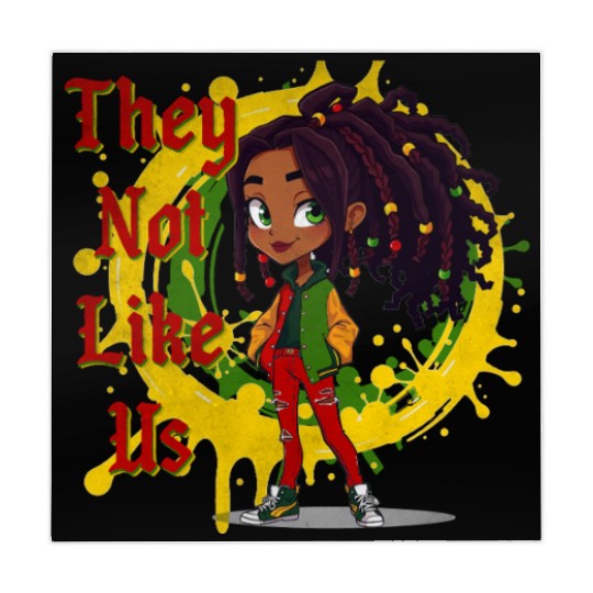 They Not Like Us Black History Melanin African Mahjong Mats