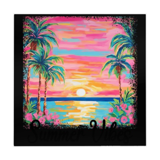 Summer Vibe Preppy Beach Mahjong Mats
