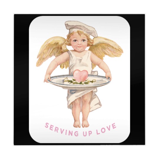 Chef Cook Valentine SERVING UP LOVE Cupid Angel Mahjong Mats