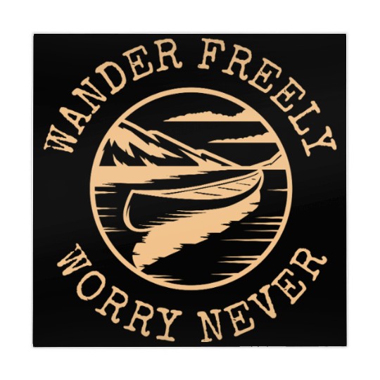 Wander Freely Worry Never Canoe On Lake Mahjong Mats