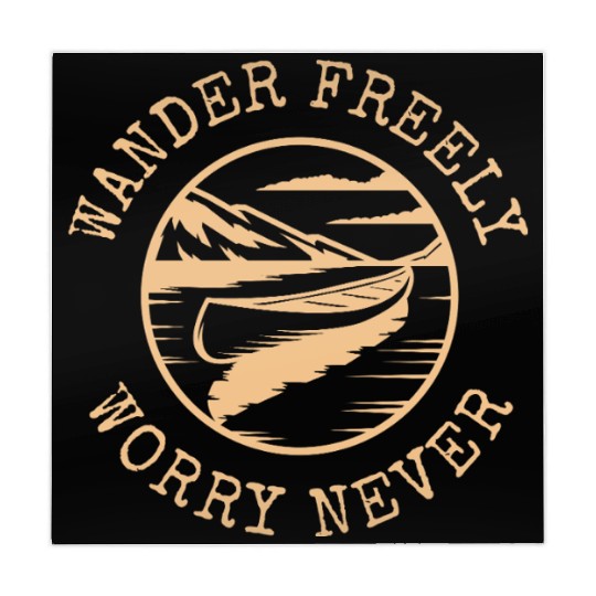 Wander Freely Worry Never Canoe On Lake Mahjong Mats