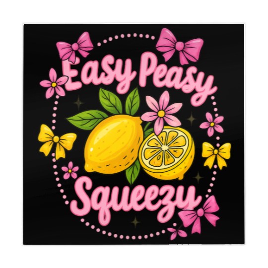 Preppy Lemon Summer Lemon Coquette Mahjong Mats