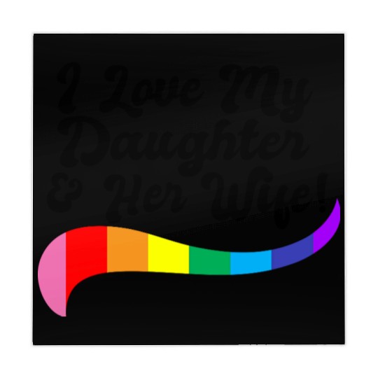 I love my daughter & her wife proud parent gay kid Mahjong Mats