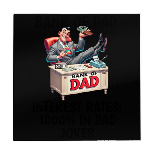 Bank of Dad design Mahjong Mats