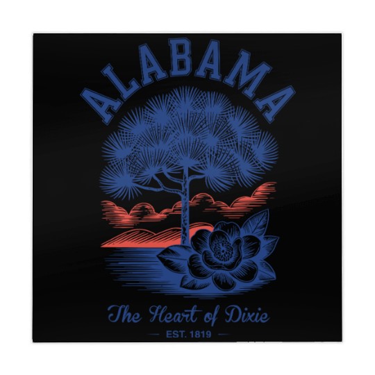 Albm State Outline – License Plate Art Mahjong Mats