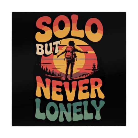 Solo But Never Lonely Hiking Nature Adventure Desi Mahjong Mats