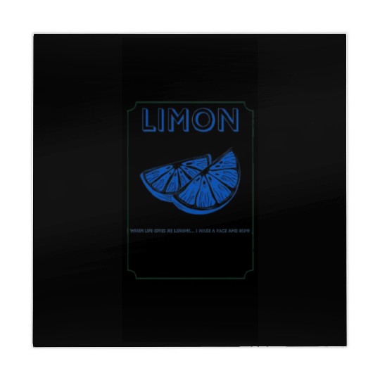 Funny Blue Lemon Slice - Sour Face Escape Mahjong Mats