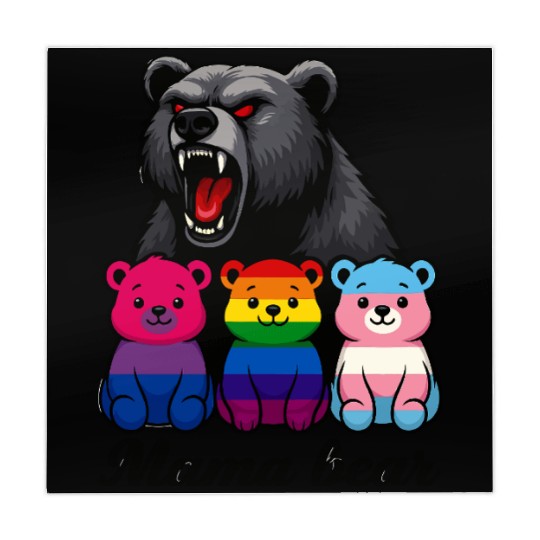 Mama Bear Pride Cubs Mahjong Mats