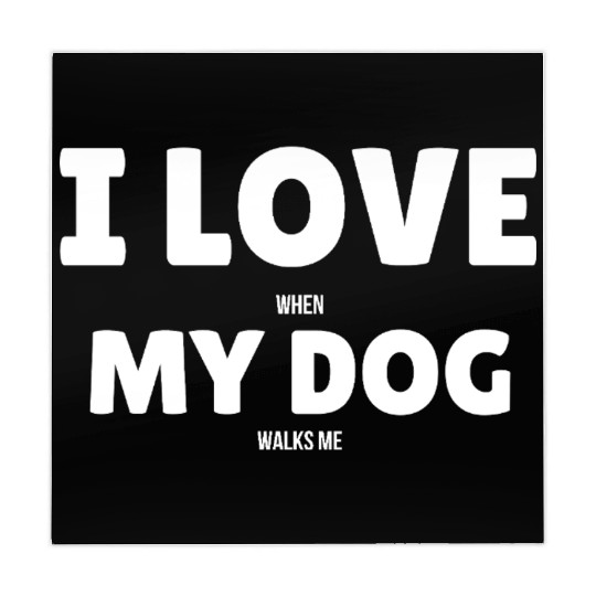 I Love when my Dog Walks Me Mahjong Mats