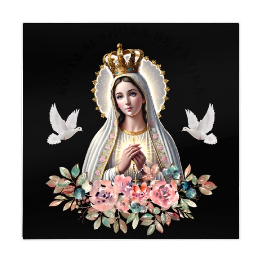 Nossa Senhora de Fatima Mother Mary Saint Catholic Mahjong Mats