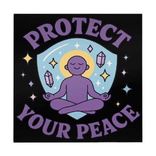 Protect Your Peace Meditation Zen Spiritual M Mahjong Mats