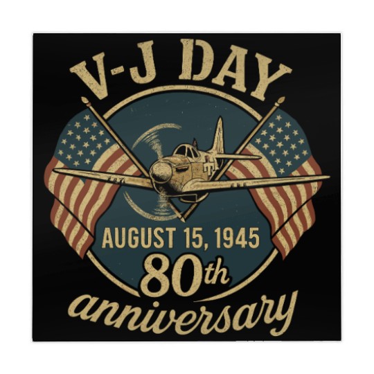 V-J Day 80th Anniversary August 15 1945 Patriotic Mahjong Mats