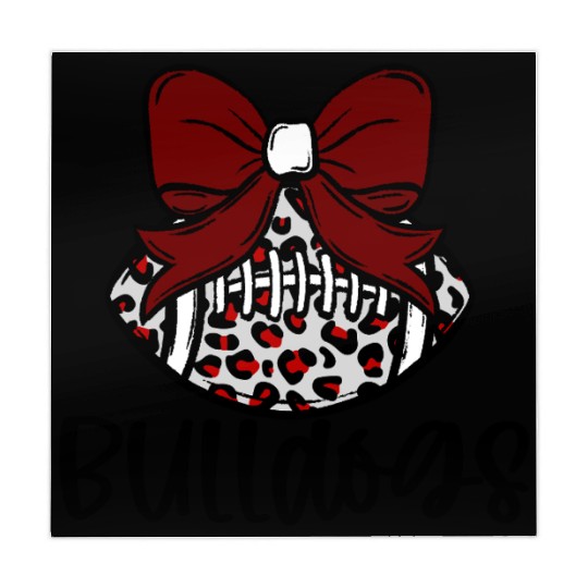 Coquette Bow Leopard Football Mahjong Mats