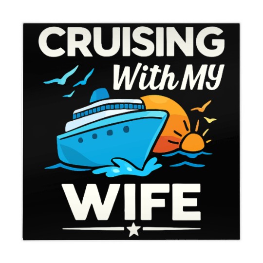 Cruising With My Wife Ship Sunset Mahjong Mats