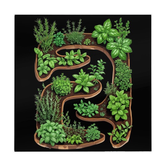City Herb Garden Oasis Blueprint Mahjong Mats