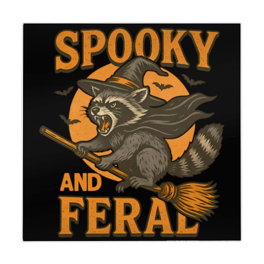 Spooky and Feral Raccoon Halloween Mahjong Mats