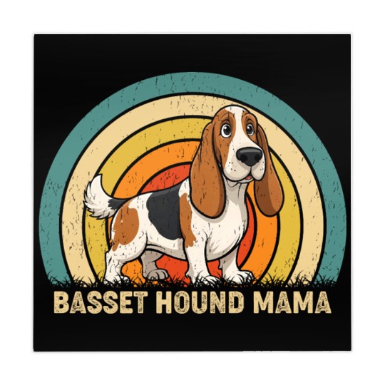Basset Hound Mama Dog Design Mahjong Mats