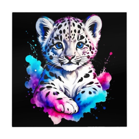 Color Splash Leopard Cub Mahjong Mats
