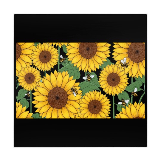 Sunflower Floral Design | Bright & Cheerful Mahjong Mats