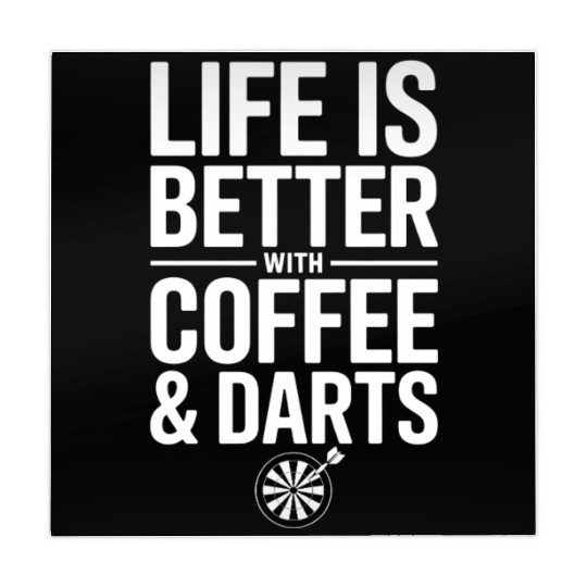 Coffee and Darts Caffeine Dart Player Mahjong Mats