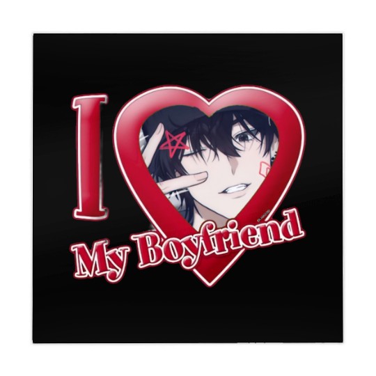 I Love My BF – Cute Minimal Logo Mahjong Mats