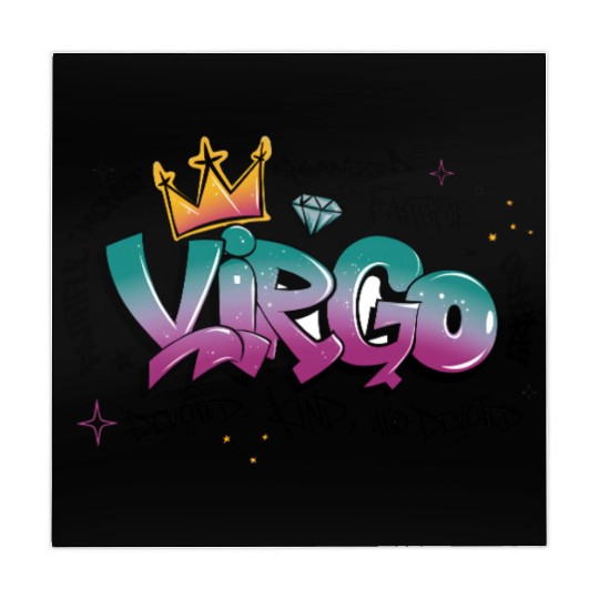 Virgo Graffiti Zodiac Art Mahjong Mats