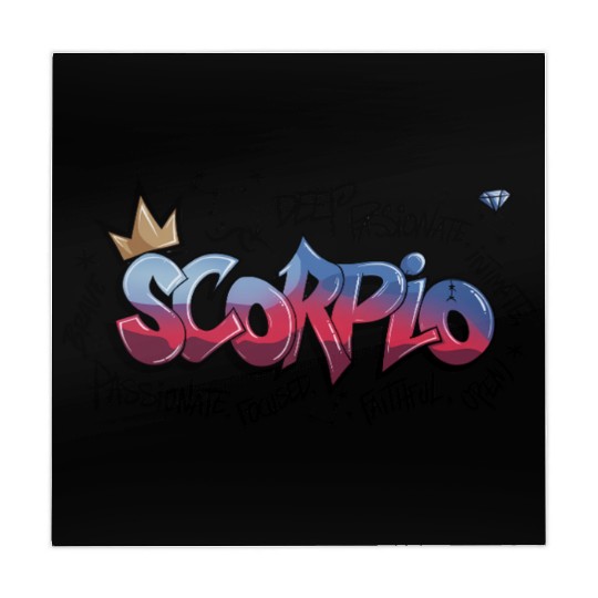 Scorpio Graffiti Zodiac Art Mahjong Mats