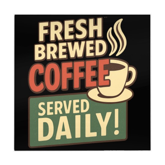 Fresh Brewed Coffee Daily Design Mahjong Mats