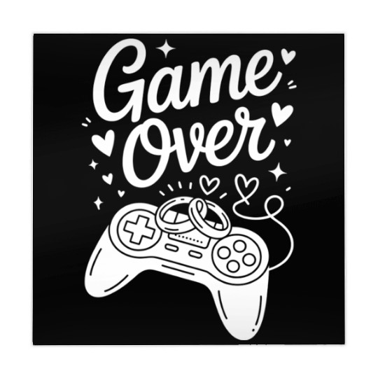Game Over Wedding Gamer Rings Controller Mahjong Mats