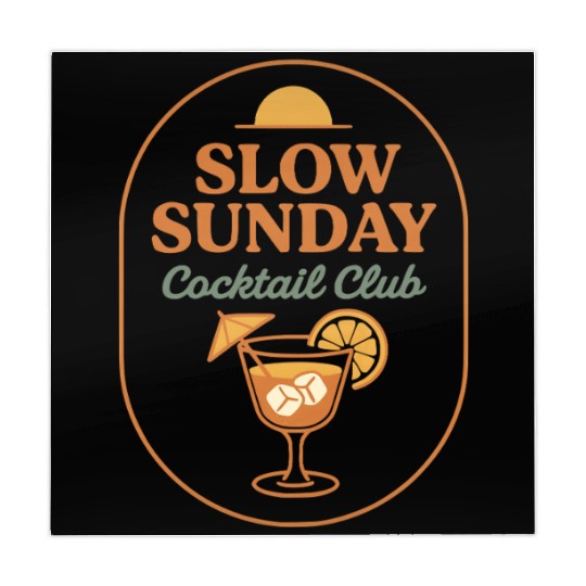 Vintage Slow Sunday Cocktail Club Mahjong Mats