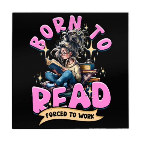 Born To Read Forced To Work Book Lover Quote Mahjong Mats