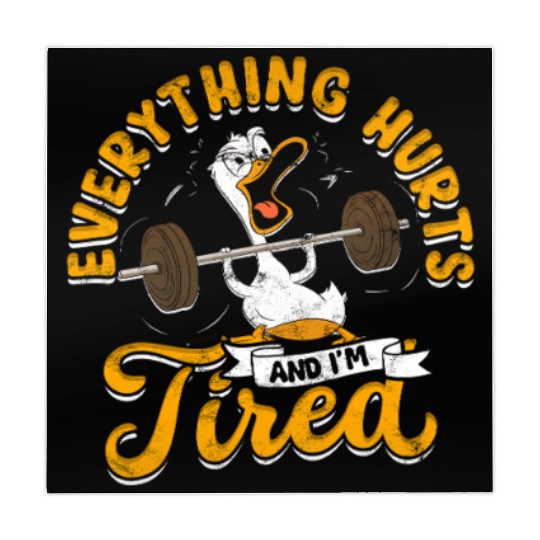 Everything Hurts And I'm Tired Gym Humor Mahjong Mats