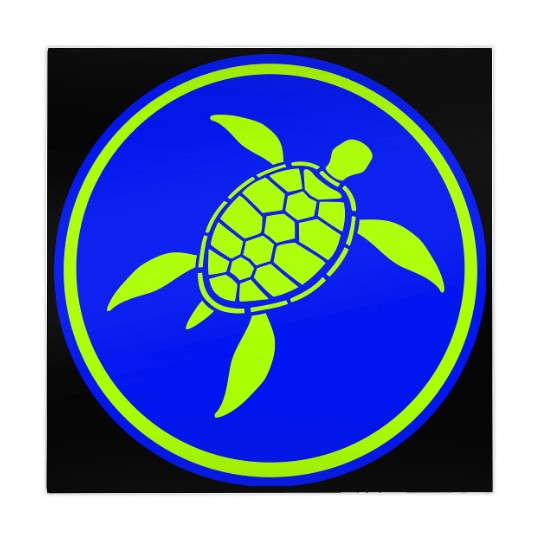 Water Turtle Shell Pattern Cool Lover Fun Swimming Mahjong Mats