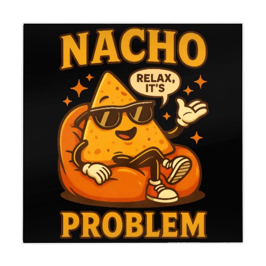 Funny Nacho Pun – Relaxed & Cheesy Vibes Mahjong Mats