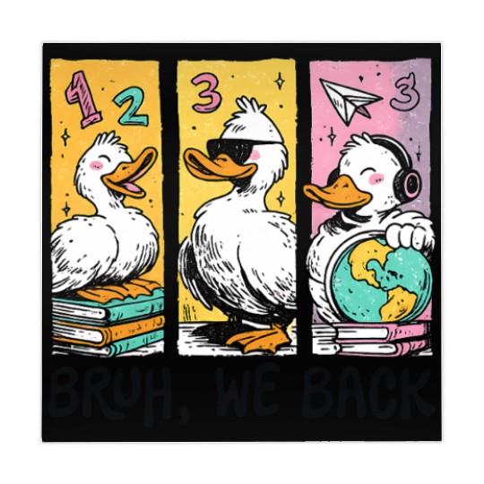 Bruh We Back Silly Goose Back to School Mahjong Mats