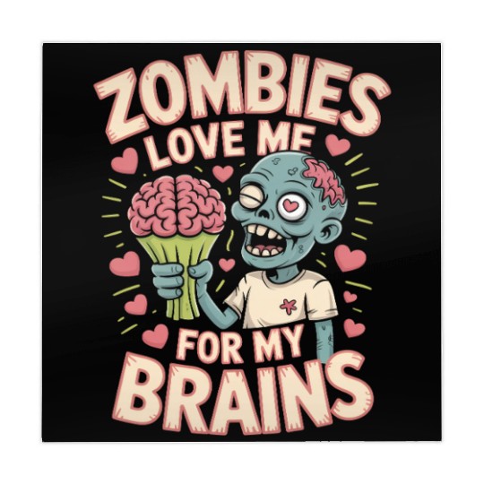 Zombies Love Me for My Brains Halloween Mahjong Mats