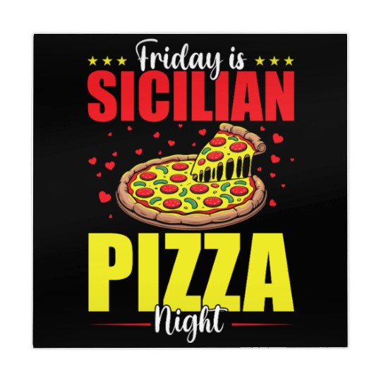 Friday Is Sicilian Pizza Night Mahjong Mats