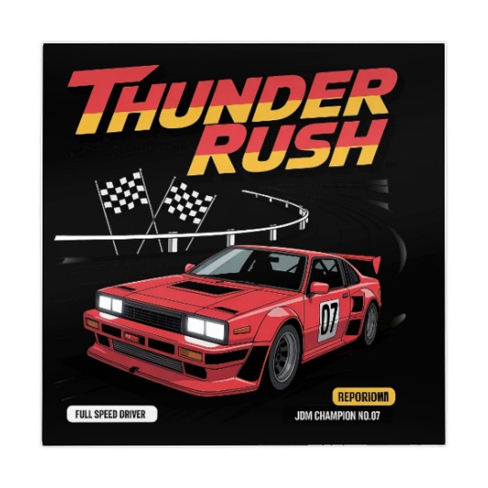 Thunder Rush – Retro JDM Racing Champion Mahjong Mats