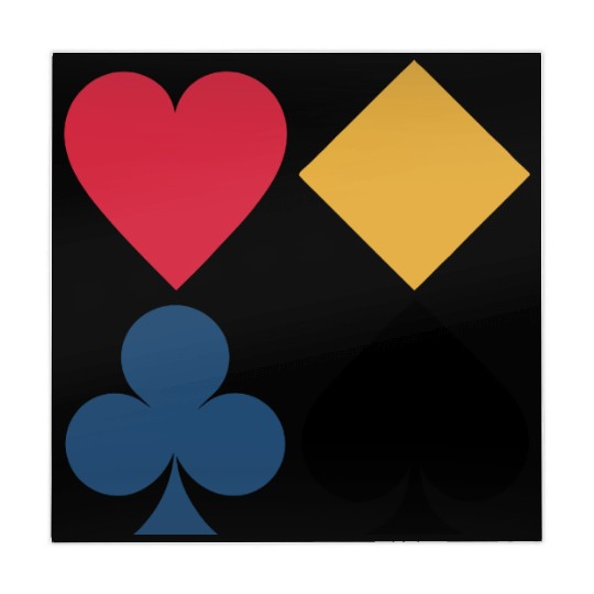 Classic Card Suits Mahjong Mats