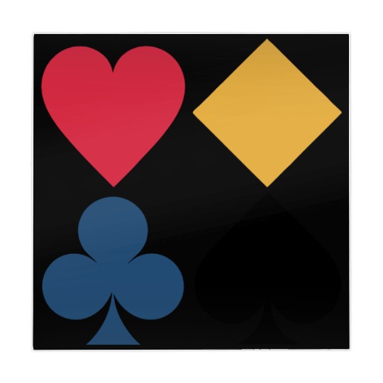 Classic Card Suits Mahjong Mats