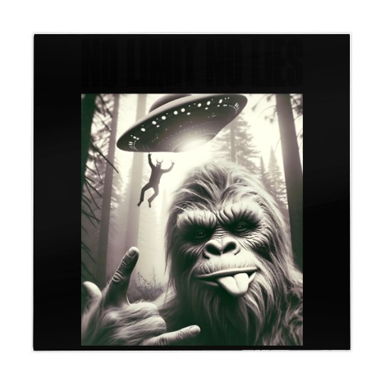 No Limit No Lies – Bigfoot Selfie & UFO Encounter Mahjong Mats