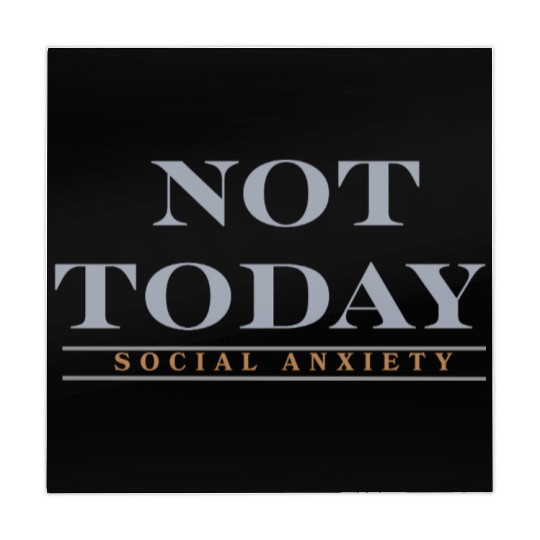 Not today social anxiety Mahjong Mats