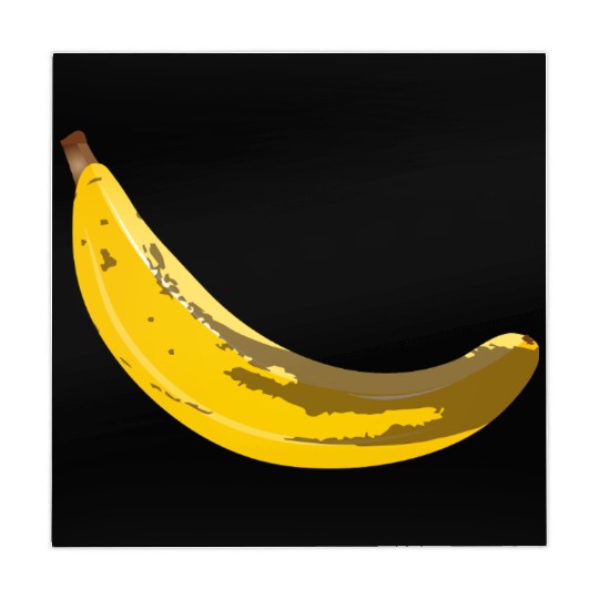 Overripe Banana with Brown Spots Illustration Mahjong Mats