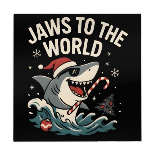 Jaws to the World – Christmas Shark Attack Mahjong Mats