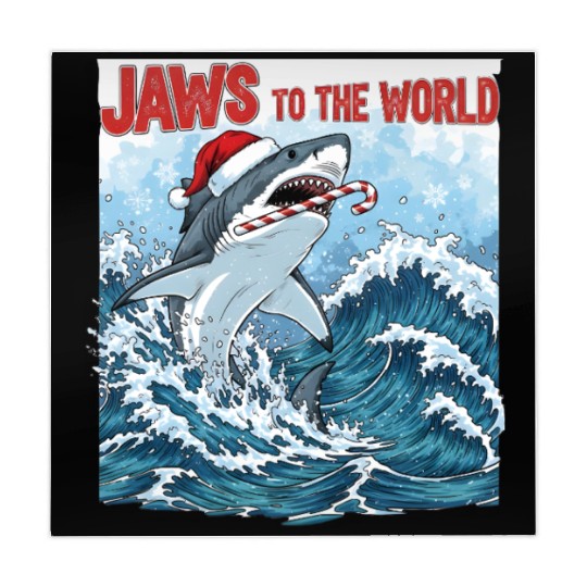 Jaws to the World – Christmastime Shark Attack Mahjong Mats