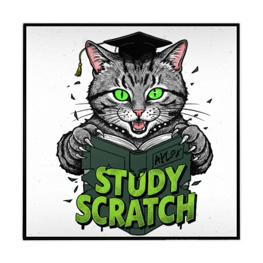 Studious Jungle Leopard Illustration Mahjong Mats