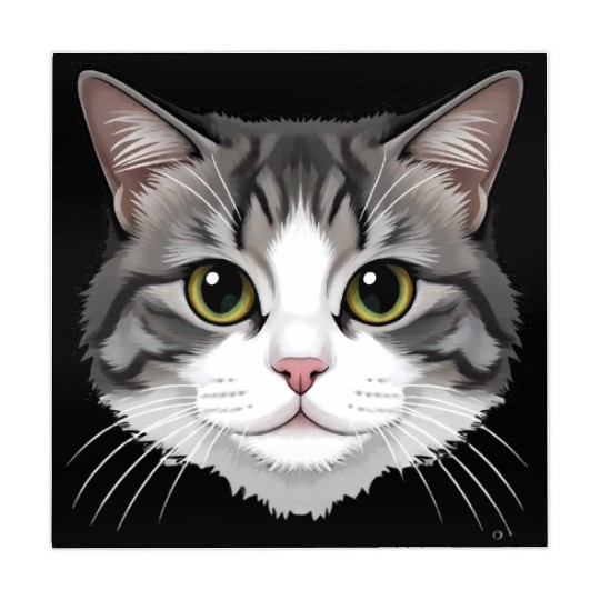 Realistic Cat Face – Feline Charm in Every Detail Mahjong Mats