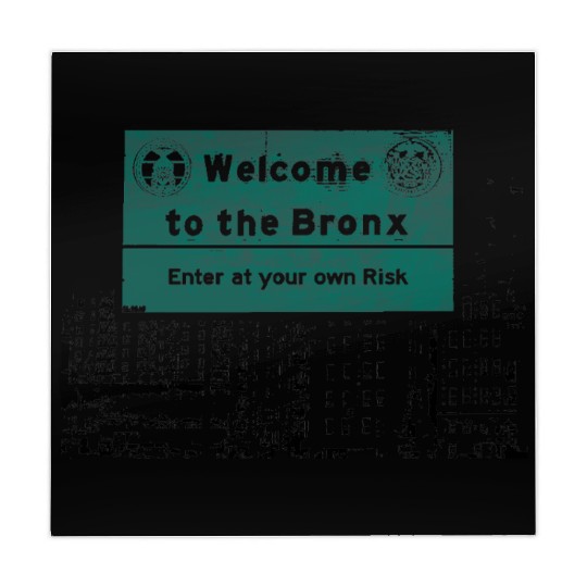 Bronx Welcome Sign Artistic Print Mahjong Mats