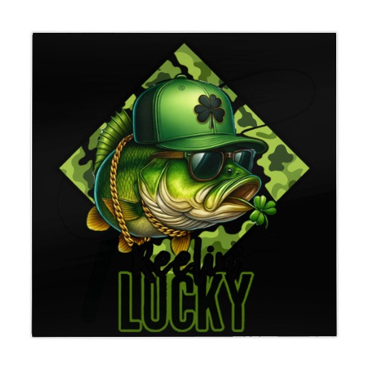 Reelin' Lucky Bass Fish Mahjong Mats