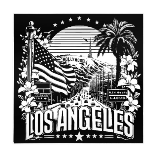 LOS ANGELES Design with Sunset Boulvard Mahjong Mats